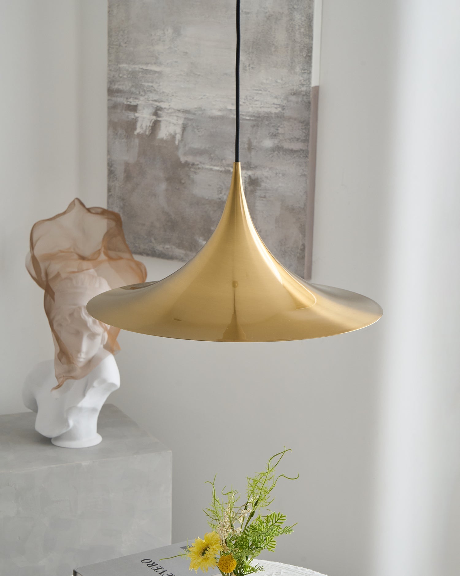 Pendant Light Aluminum Dome 11.8 in Adjustable Dining Room Kitchen Island Hanging Ceiling Lamp Minimal Modern Lighting Fixture | Thomler