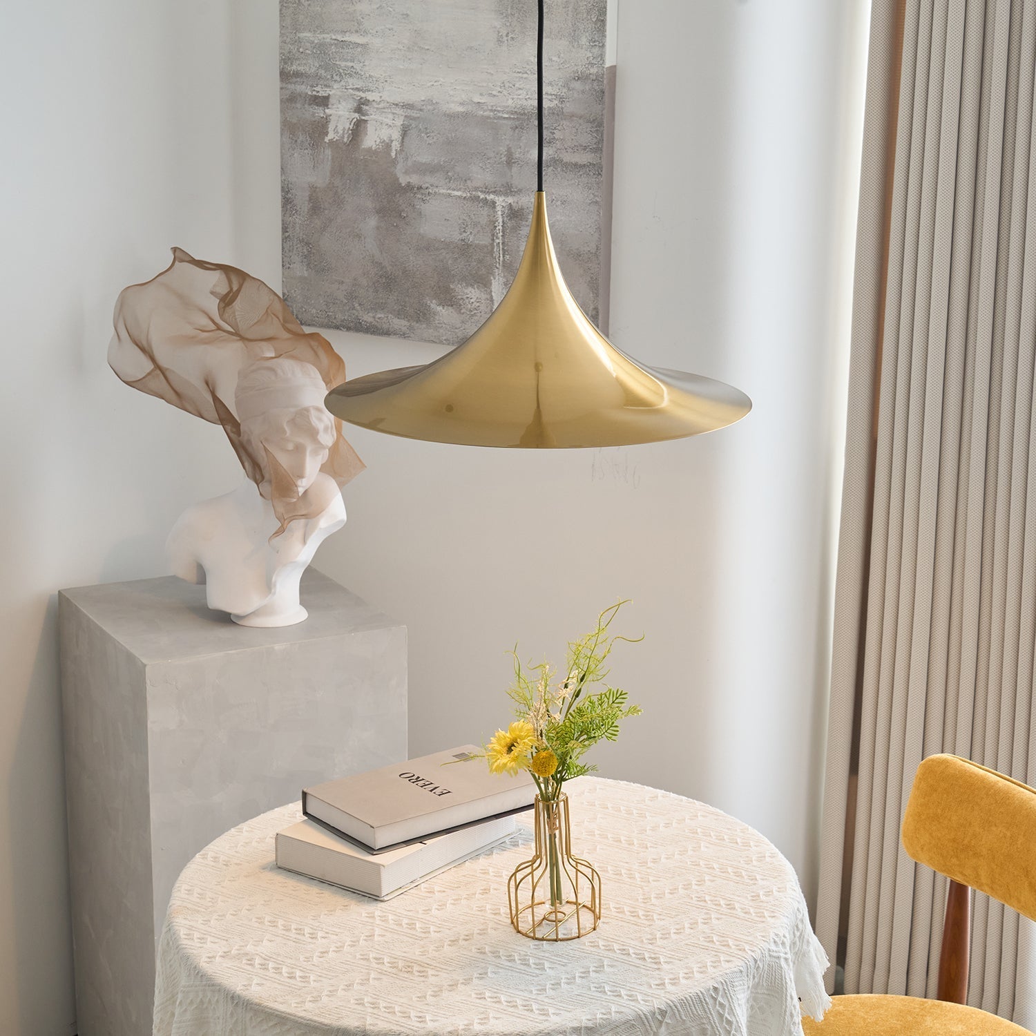 Pendant Light Aluminum Dome 11.8 in Adjustable Dining Room Kitchen Island Hanging Ceiling Lamp Minimal Modern Lighting Fixture | Thomler