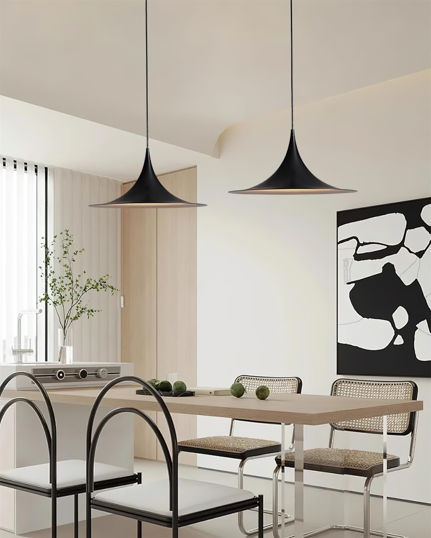 Pendant Light Aluminum Dome 11.8 in Adjustable Dining Room Kitchen Island Hanging Ceiling Lamp Minimal Modern Lighting Fixture | Thomler