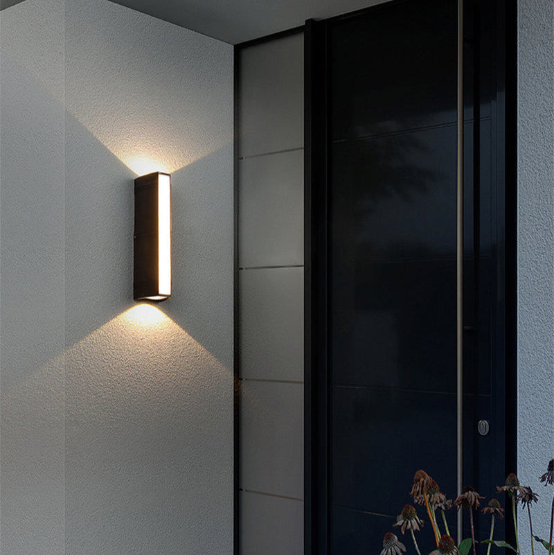 Outdoor Wall Light LED Waterproof Aluminum Modern Black for Patio Garden Entryway Exterior Lighting Fixture | Thomler