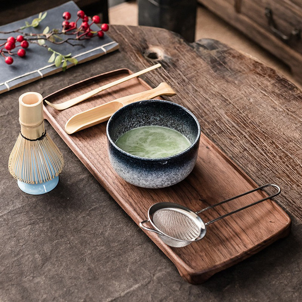 Matcha Tea Set Ceramic Bowl 350 ml Bamboo Whisk Traditional Japanese Tea Preparation Accessories Kit | Thomler