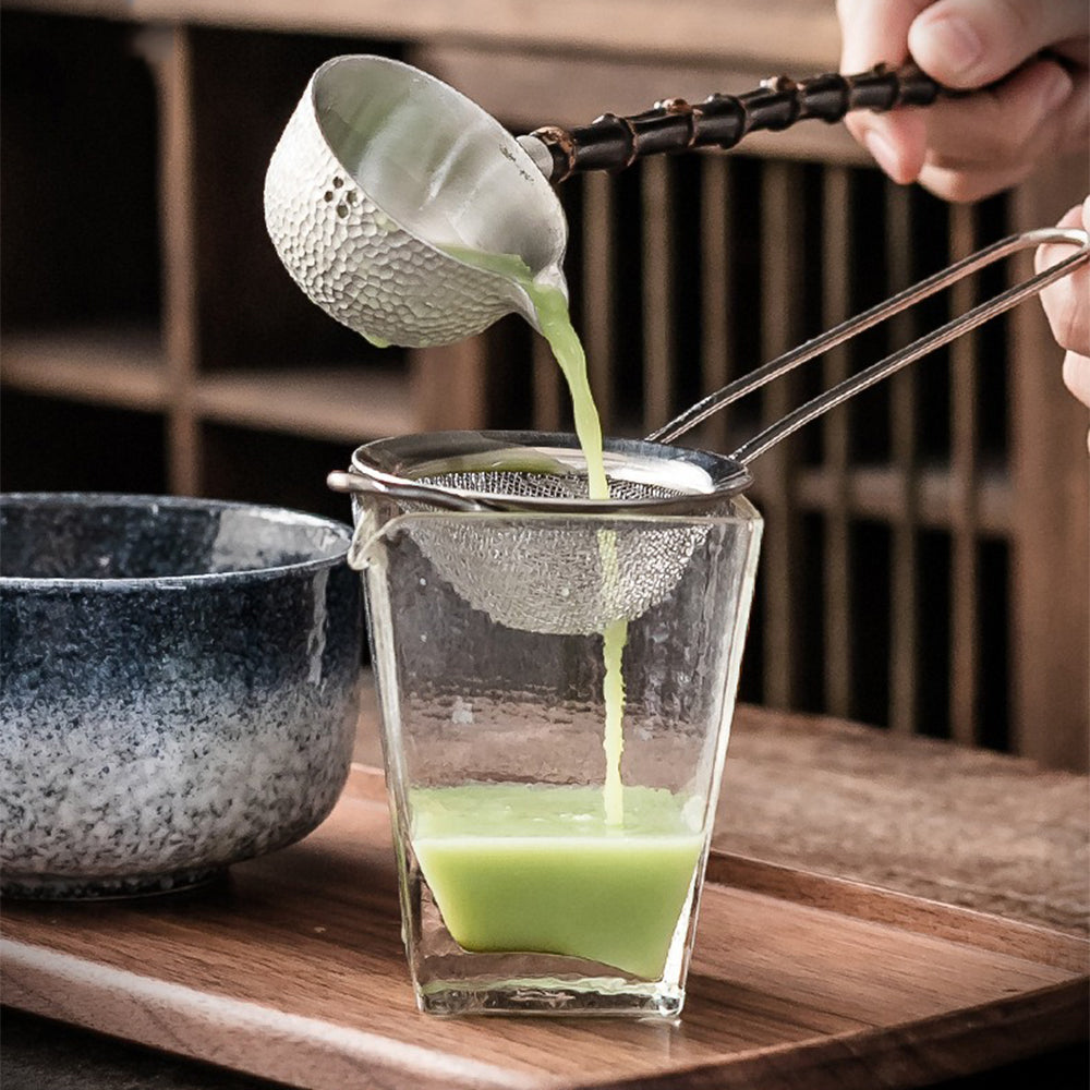 Matcha Tea Set Ceramic Bowl 350 ml Bamboo Whisk Traditional Japanese Tea Preparation Accessories Kit | Thomler
