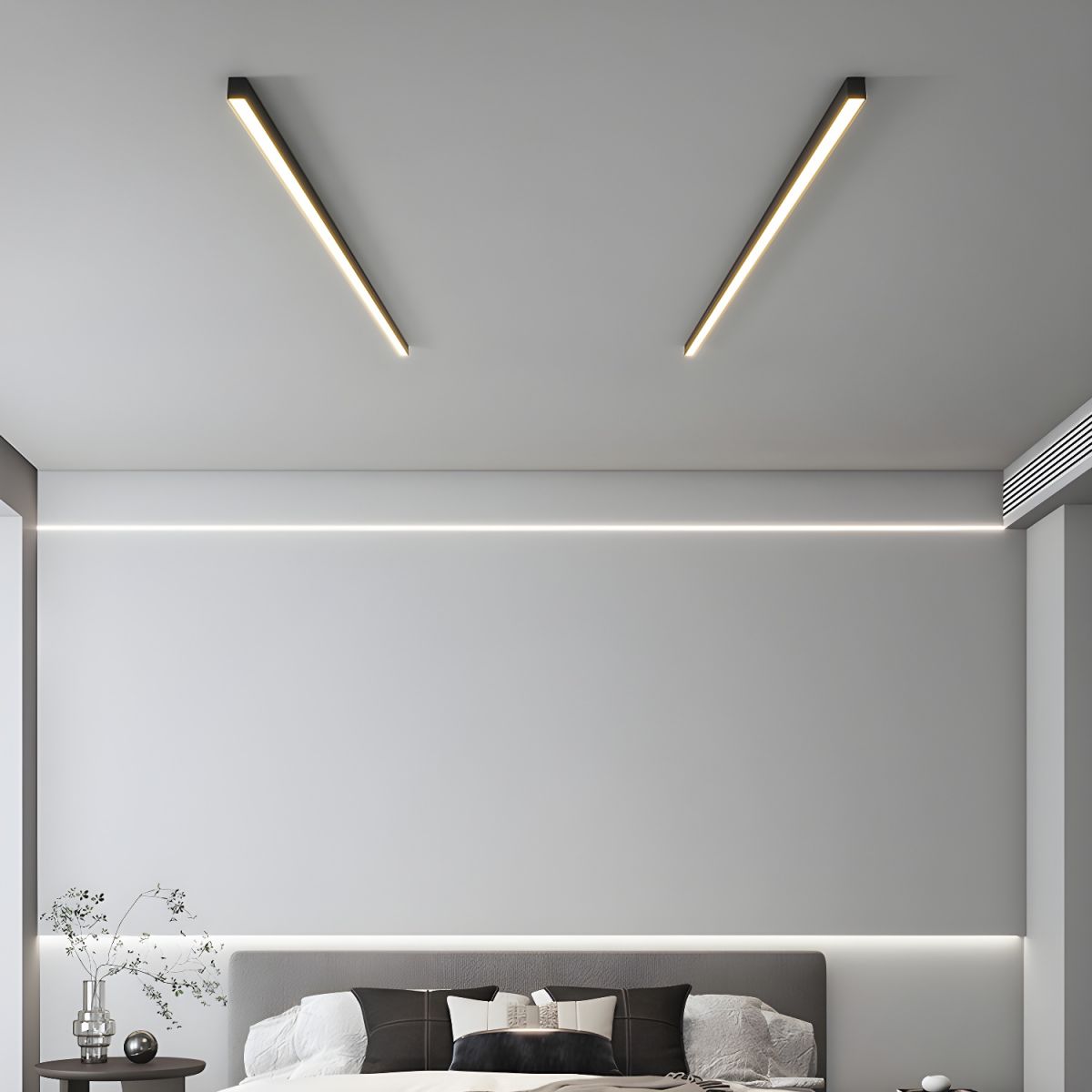 Ultra-Slim Linear LED Ceiling Light for Modern Kitchens & Offices – Flush Mount 2-4 Foot Bar Fixture | Thomler