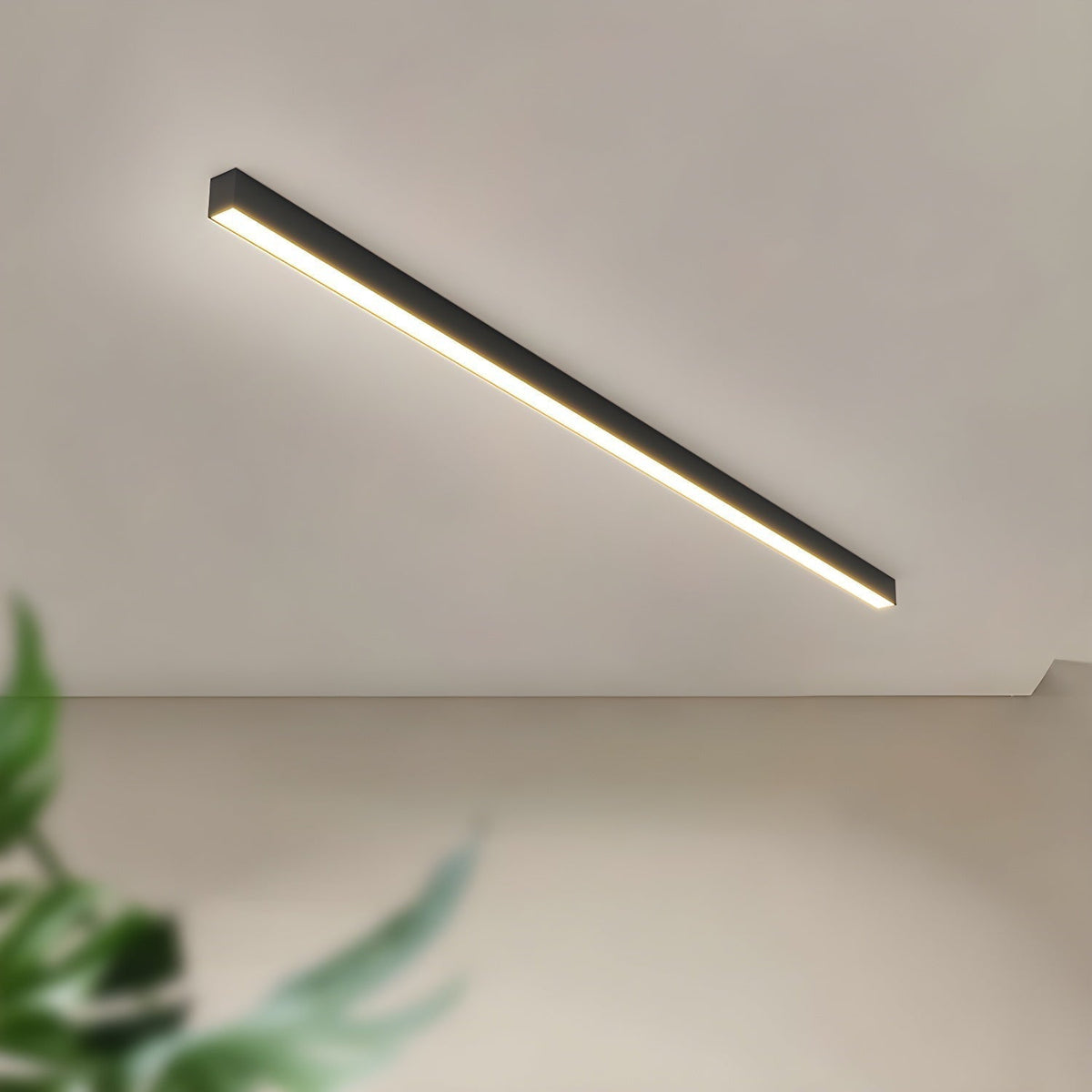 Ultra-Slim Linear LED Ceiling Light for Modern Kitchens & Offices – Flush Mount 2-4 Foot Bar Fixture | Thomler