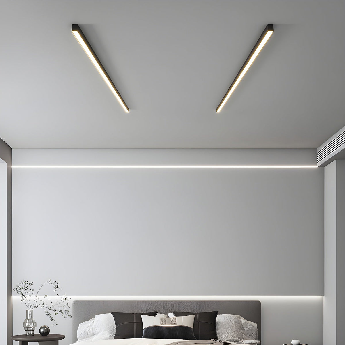 Ultra-Slim Linear LED Ceiling Light for Modern Kitchens & Offices – Flush Mount 2-4 Foot Bar Fixture | Thomler