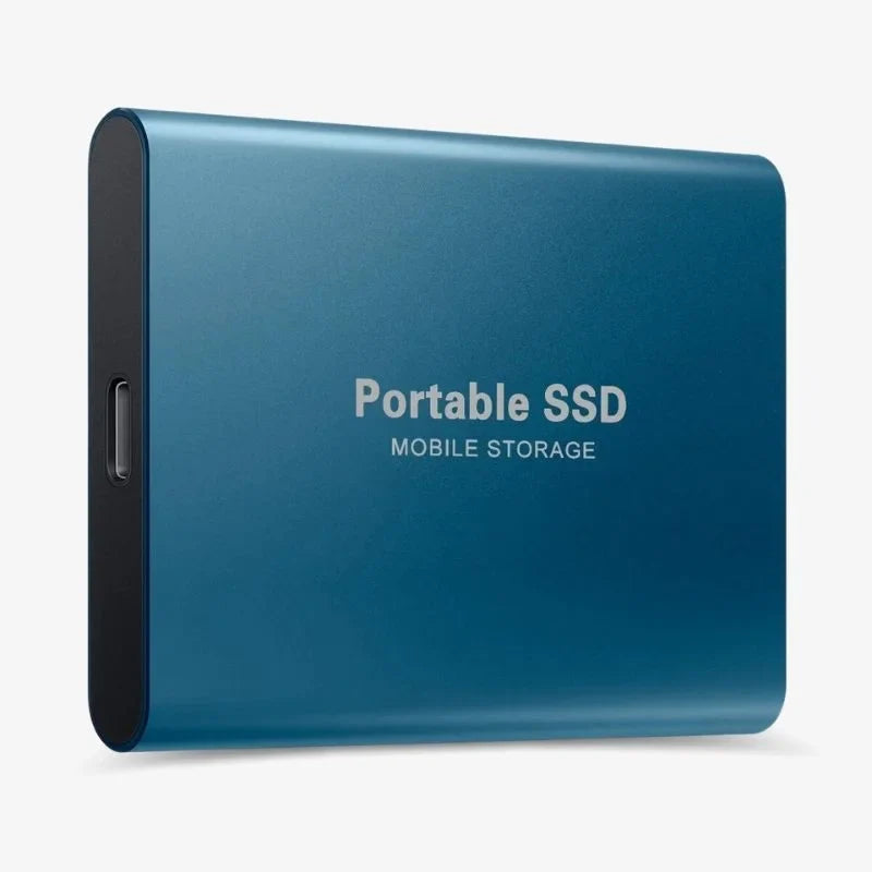 Portable External SSD Drive 128GB USB-C Aluminum Storage for PC Mac Laptop PS5 Xbox Smartphone Fast Transfer Speed Plug and Play Compact Sol | Thomler