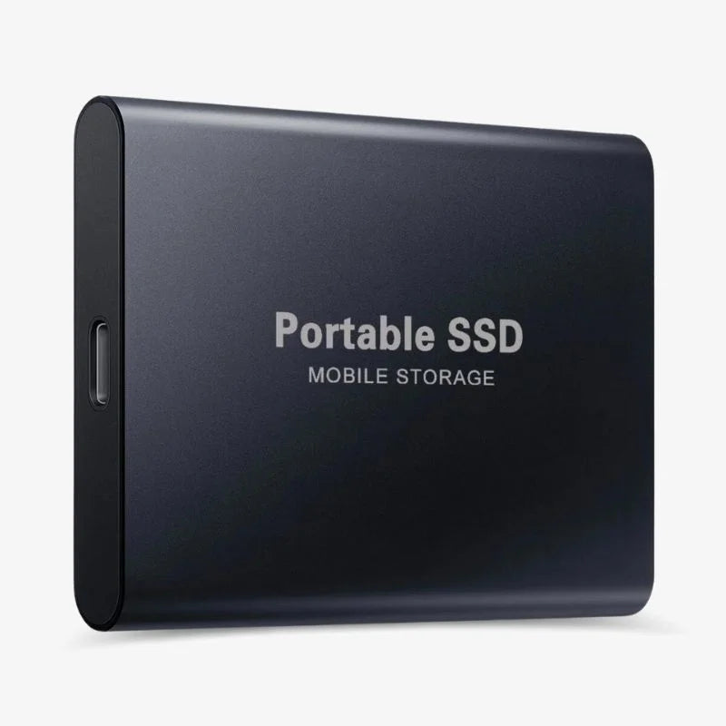 Portable External SSD Drive 128GB USB-C Aluminum Storage for PC Mac Laptop PS5 Xbox Smartphone Fast Transfer Speed Plug and Play Compact Sol | Thomler