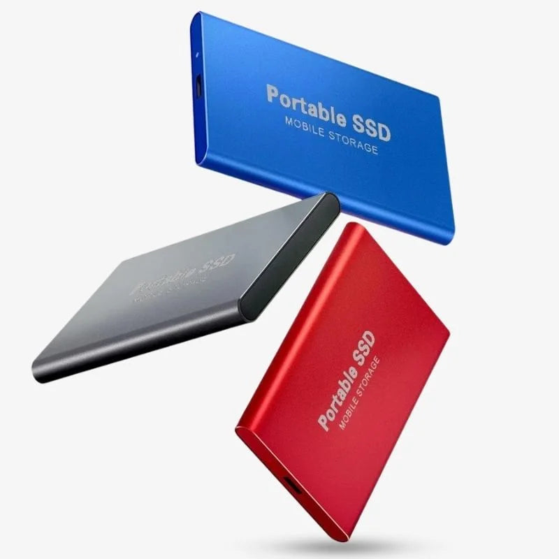 Portable External SSD Drive 128GB USB-C Aluminum Storage for PC Mac Laptop PS5 Xbox Smartphone Fast Transfer Speed Plug and Play Compact Sol | Thomler