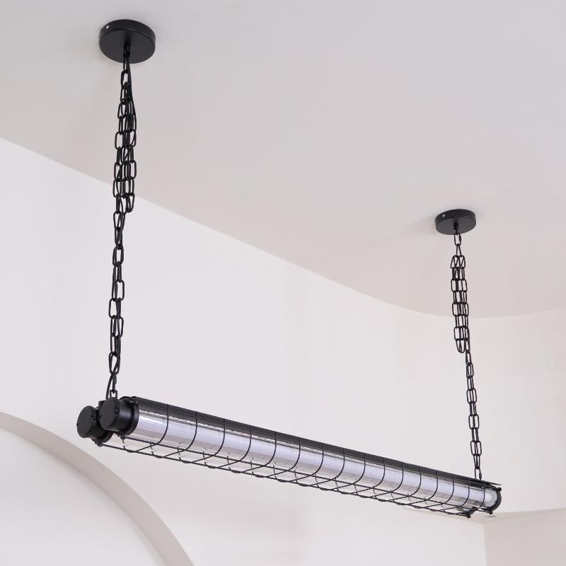 Contemporary Tubular Glass LED Pendant – Metal & Glass Island Light for Kitchen & Dining | Thomler