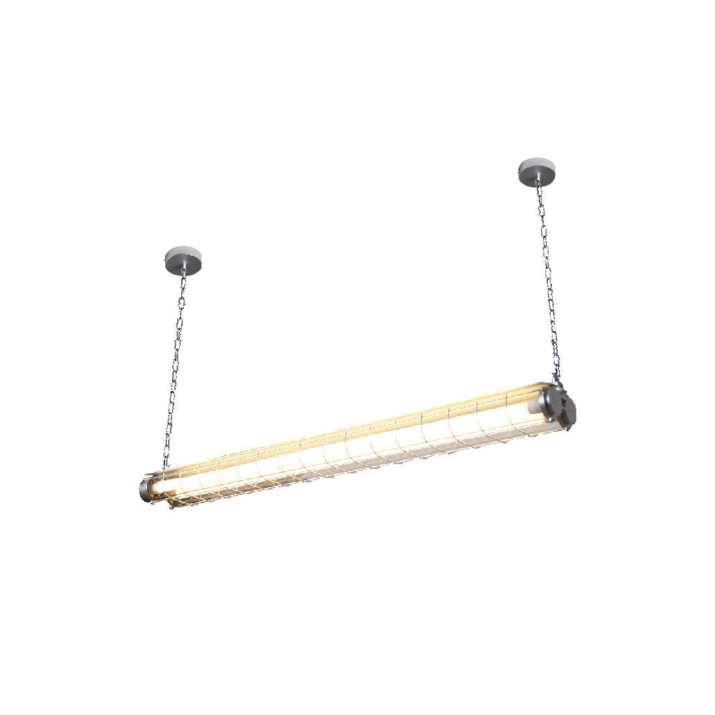Contemporary Tubular Glass LED Pendant – Metal & Glass Island Light for Kitchen & Dining | Thomler