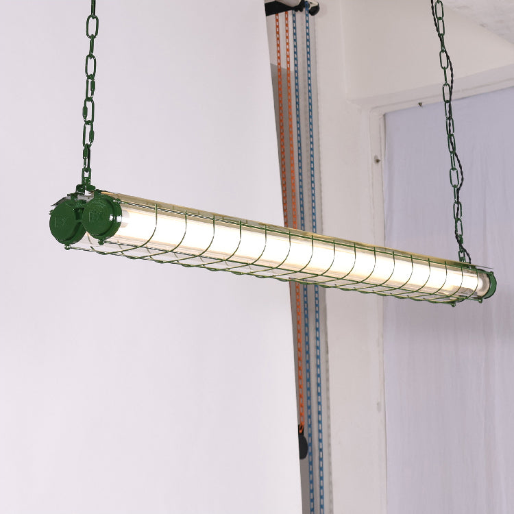 Contemporary Tubular Glass LED Pendant – Metal & Glass Island Light for Kitchen & Dining | Thomler