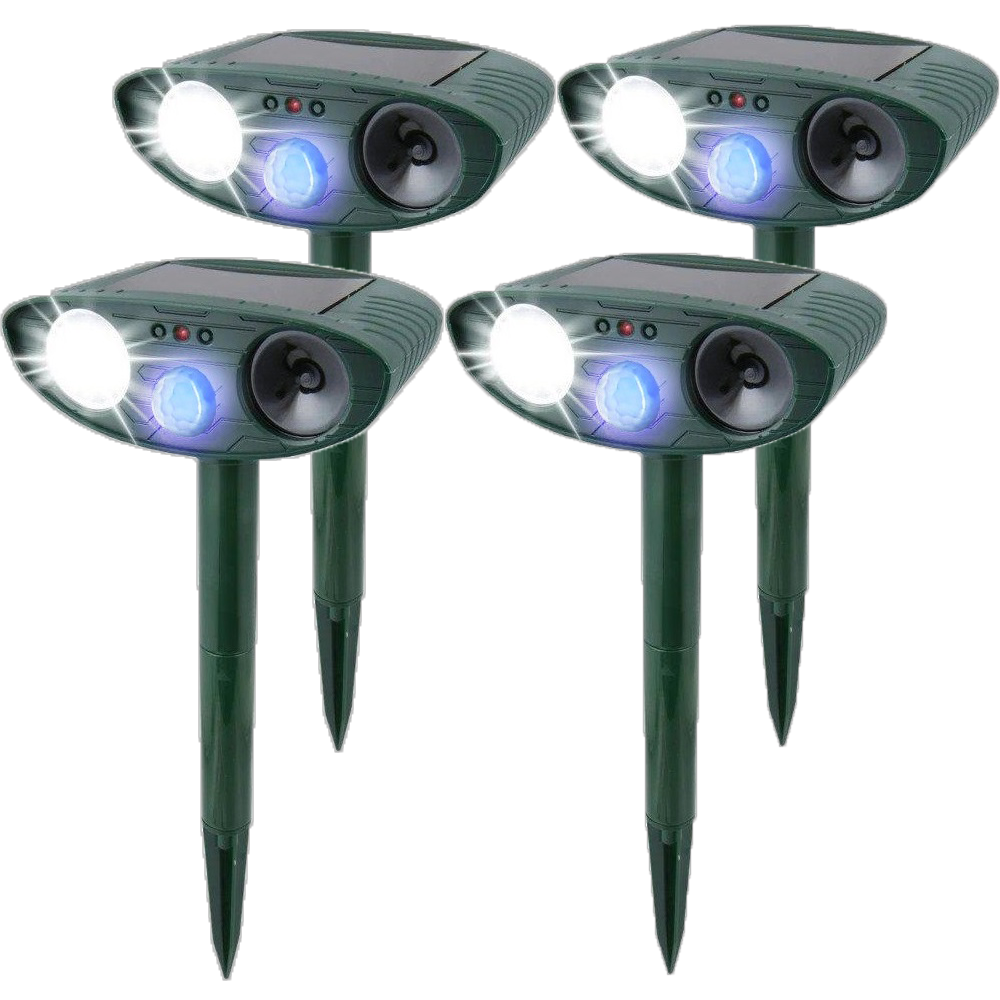 Motion-Activated Wildlife Deterrent with Strobe Function for Outdoor Garden Protection – Solar Charging | Thomler