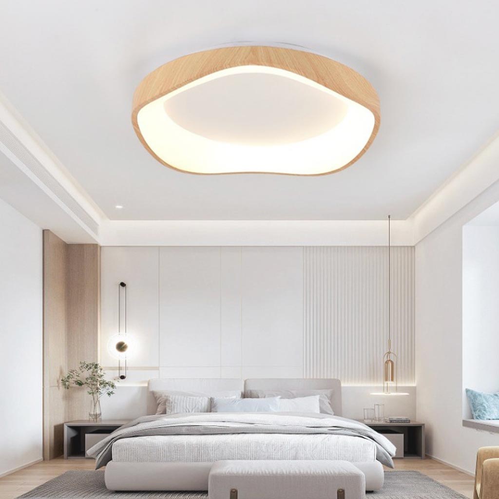 Flush Mount Ceiling Light Iron 16.5 in Adjustable LED Bedroom Living Room Modern Minimalist Lighting | Thomler