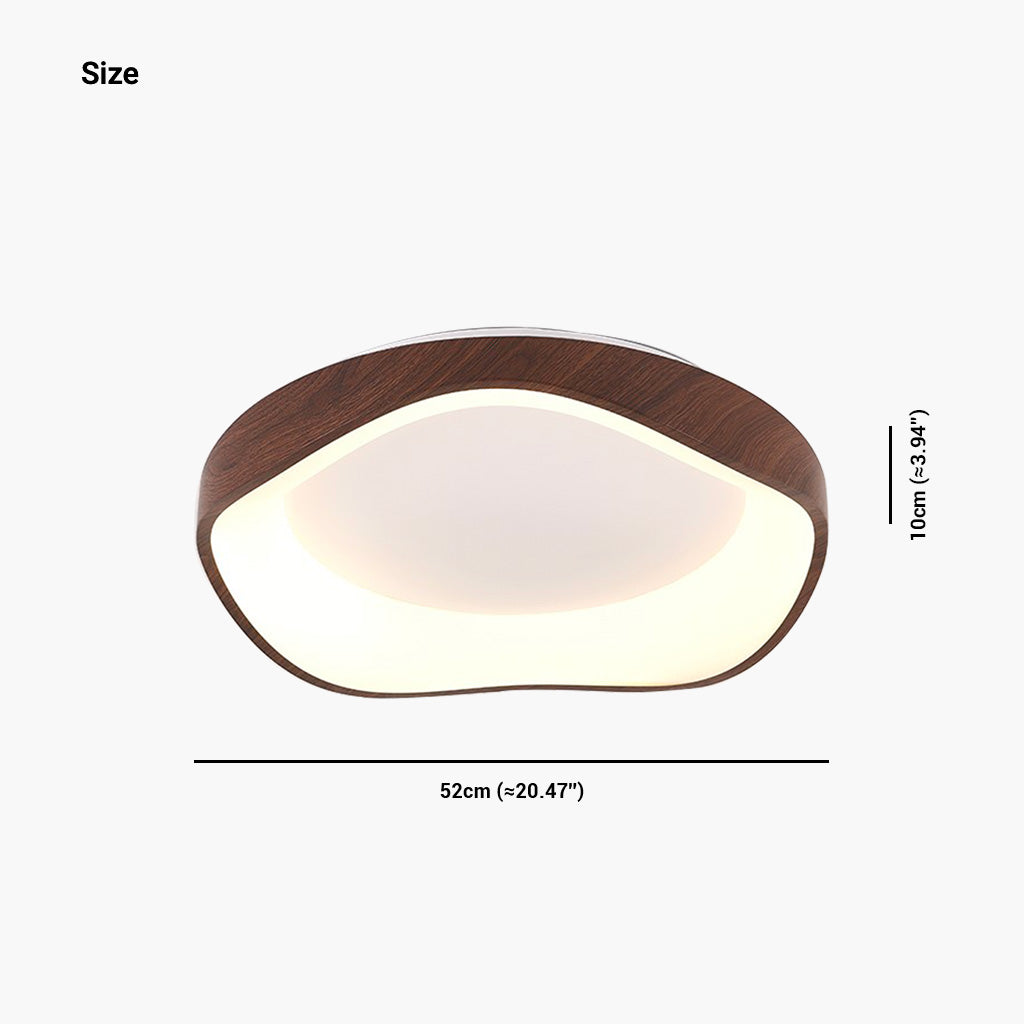 Flush Mount Ceiling Light Iron 16.5 in Adjustable LED Bedroom Living Room Modern Minimalist Lighting | Thomler