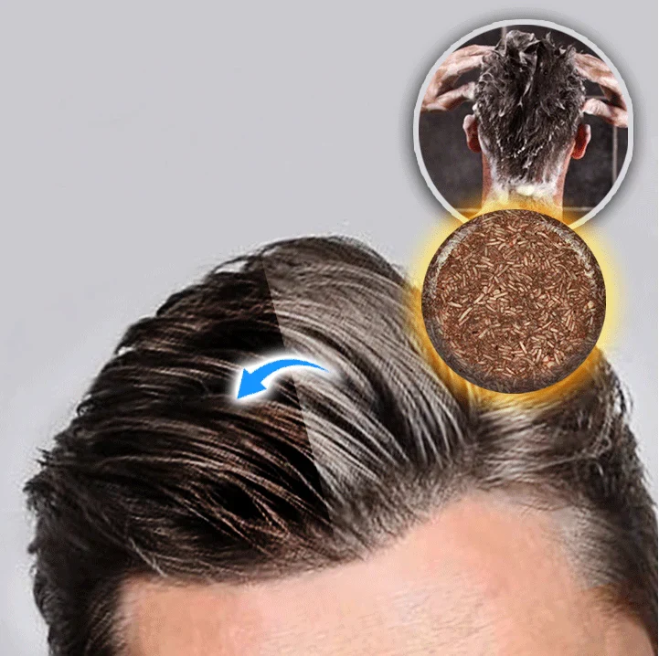 Natural Hair Darkening Shampoo Bar – Restores Color, Boosts Volume & Nourishes Scalp | Thomler