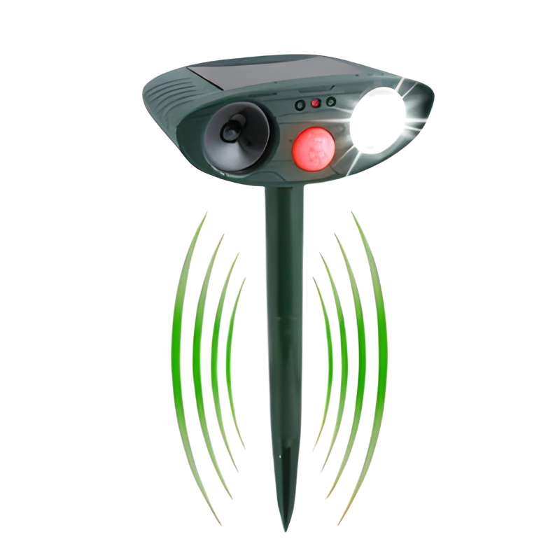 Solar Animal Deterrent Device for Yards Lawns Gardens with Motion Sensor Infrared Detection Waterproof Outdoor Pest Control for Squirrels Ra | Thomler