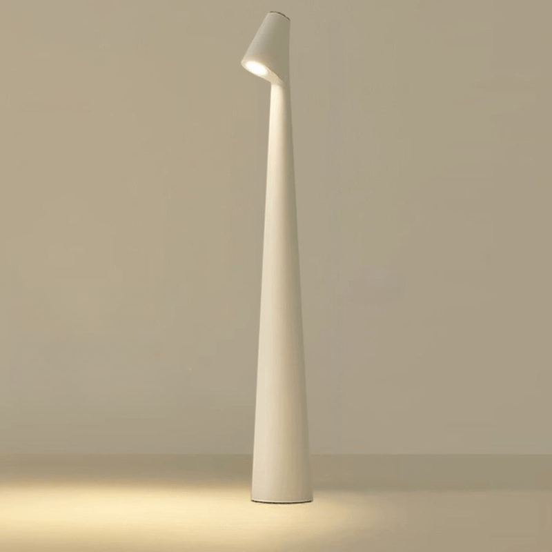 Table Lamp Metal 5.5 in x 17.7 in Cordless Warm White Light Indoor Outdoor Decorative Ambient Lighting | Thomler