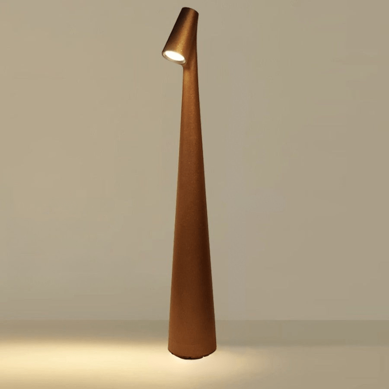 Table Lamp Metal 5.5 in x 17.7 in Cordless Warm White Light Indoor Outdoor Decorative Ambient Lighting | Thomler