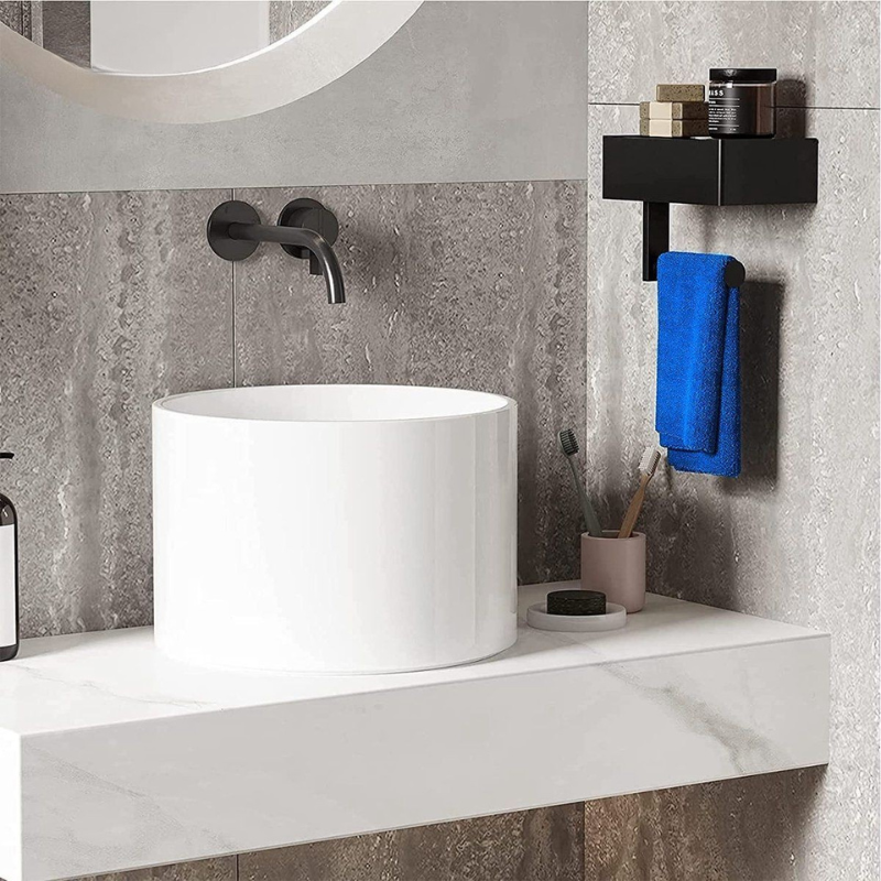 Wall-Mounted Toilet Paper Holder with Storage Shelf – Stainless Steel, Waterproof & Space-Saving Bathroom Organizer for Phone, Wipes & | Thomler