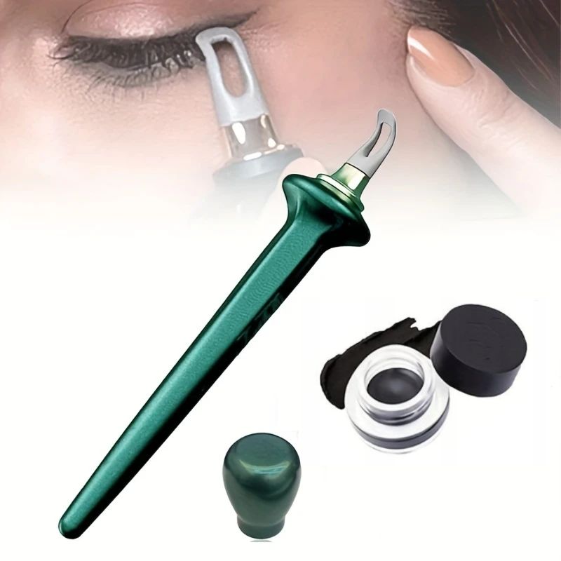 Winged Eyeliner Stamp Pen Tool Set Black Brown Cat Eye Makeup Kit Dual-Ended Precision Liner for Everyday Looks Special Events Quick Applica | Thomler