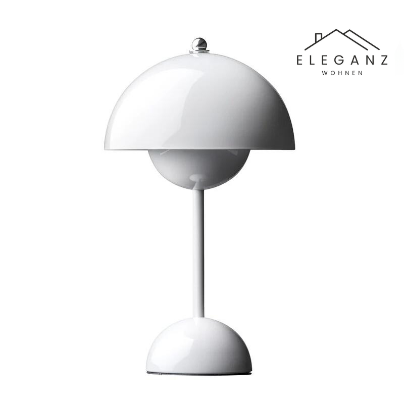 Table Lamp Metal Acrylic 29.5 cm White Bedroom Bedside Wireless Dimmable LED Reading Light Scandinavian Design | Thomler