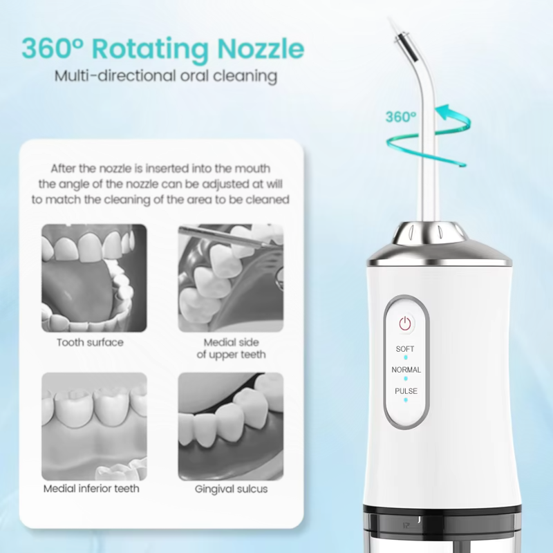 Cordless Oral Irrigator with USB Charging for Complete Teeth & Gum Care | Thomler