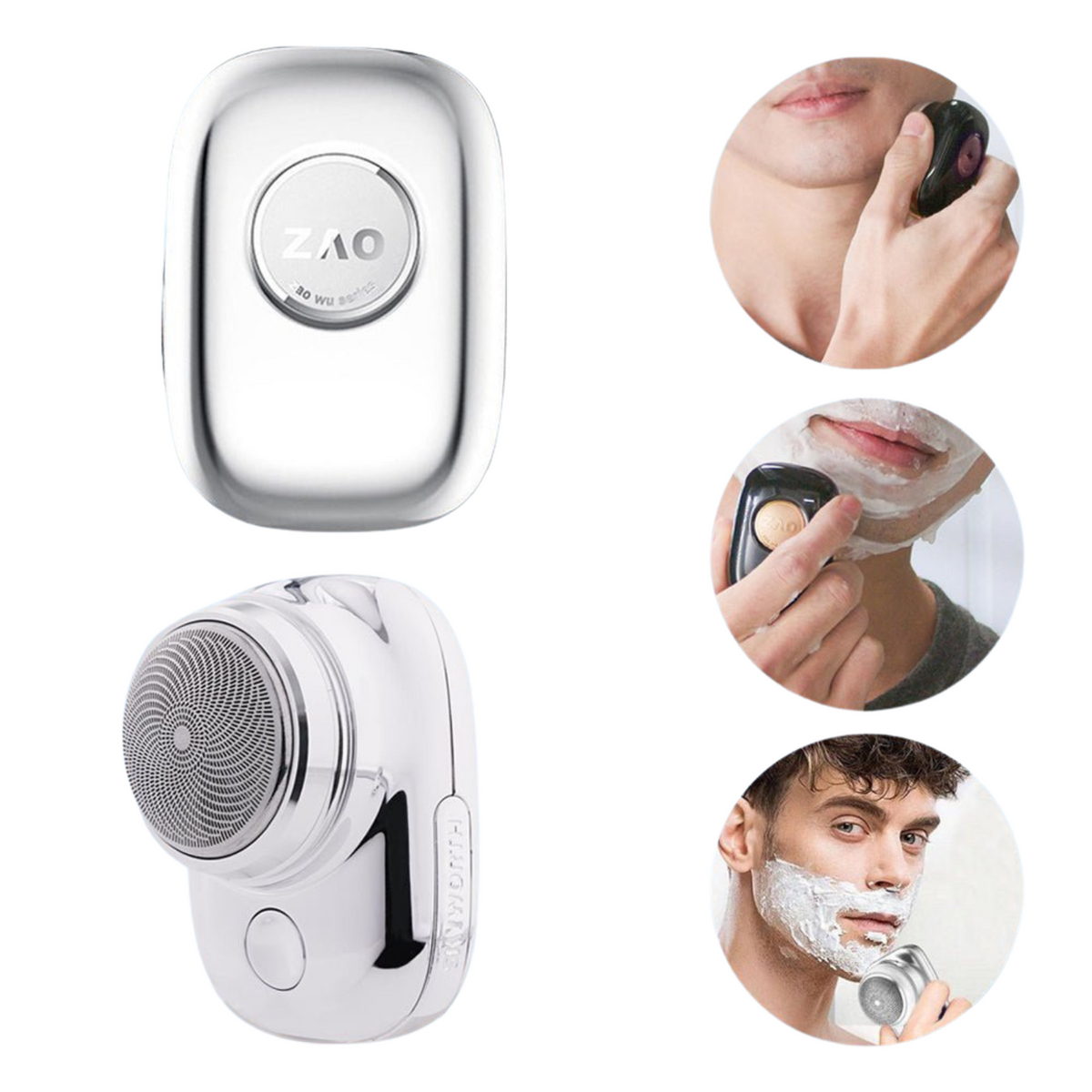 Compact USB Rechargeable Men's Electric Shaver – Waterproof Travel Razor with 60-Minute Runtime for On-the-Go Grooming | Thomler