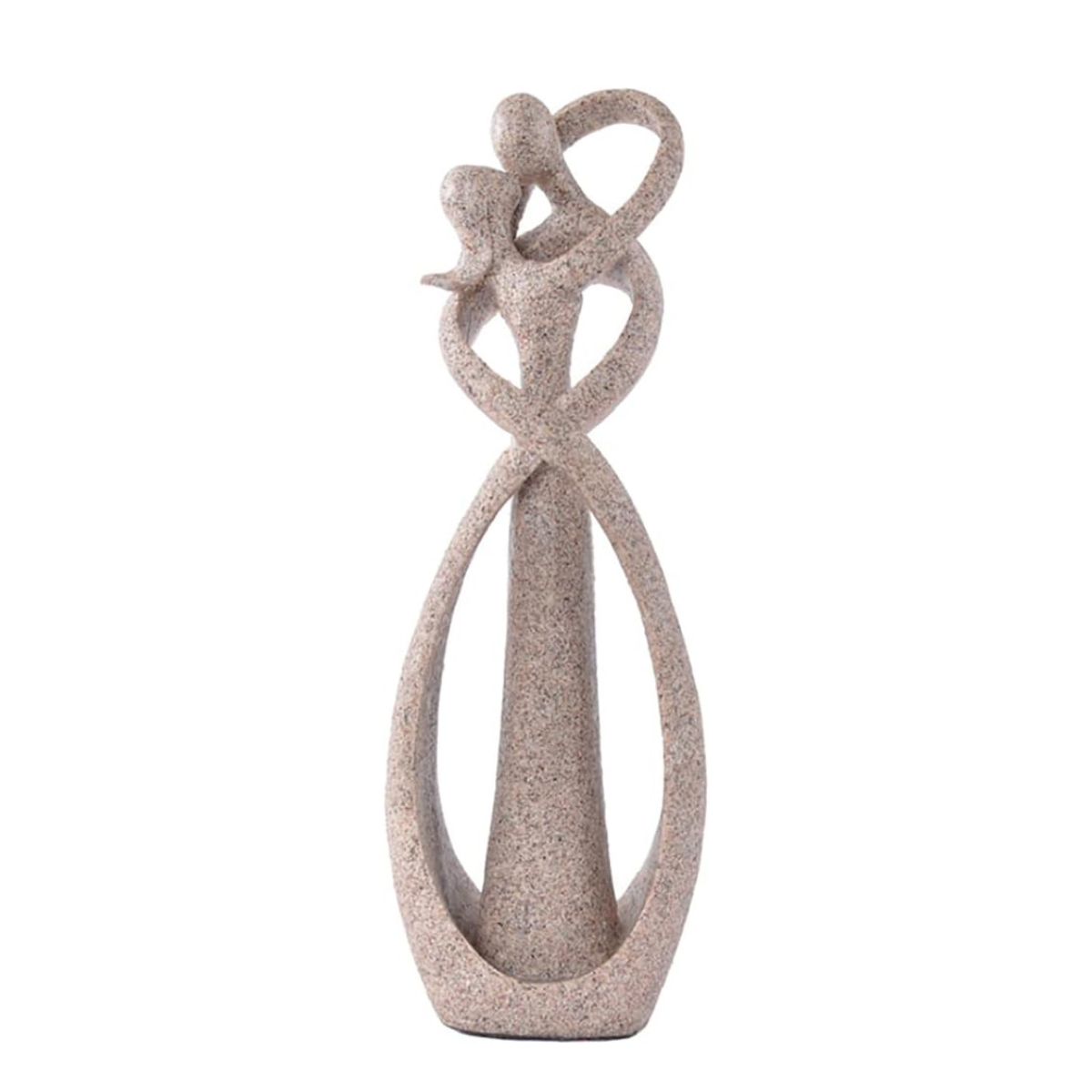 Romantic Resin Couple Kissing Sculpture for Home Decor | Modern Love Figurine for Living Room, Bedroom, Shelf Display | Abstract Embrace | Thomler