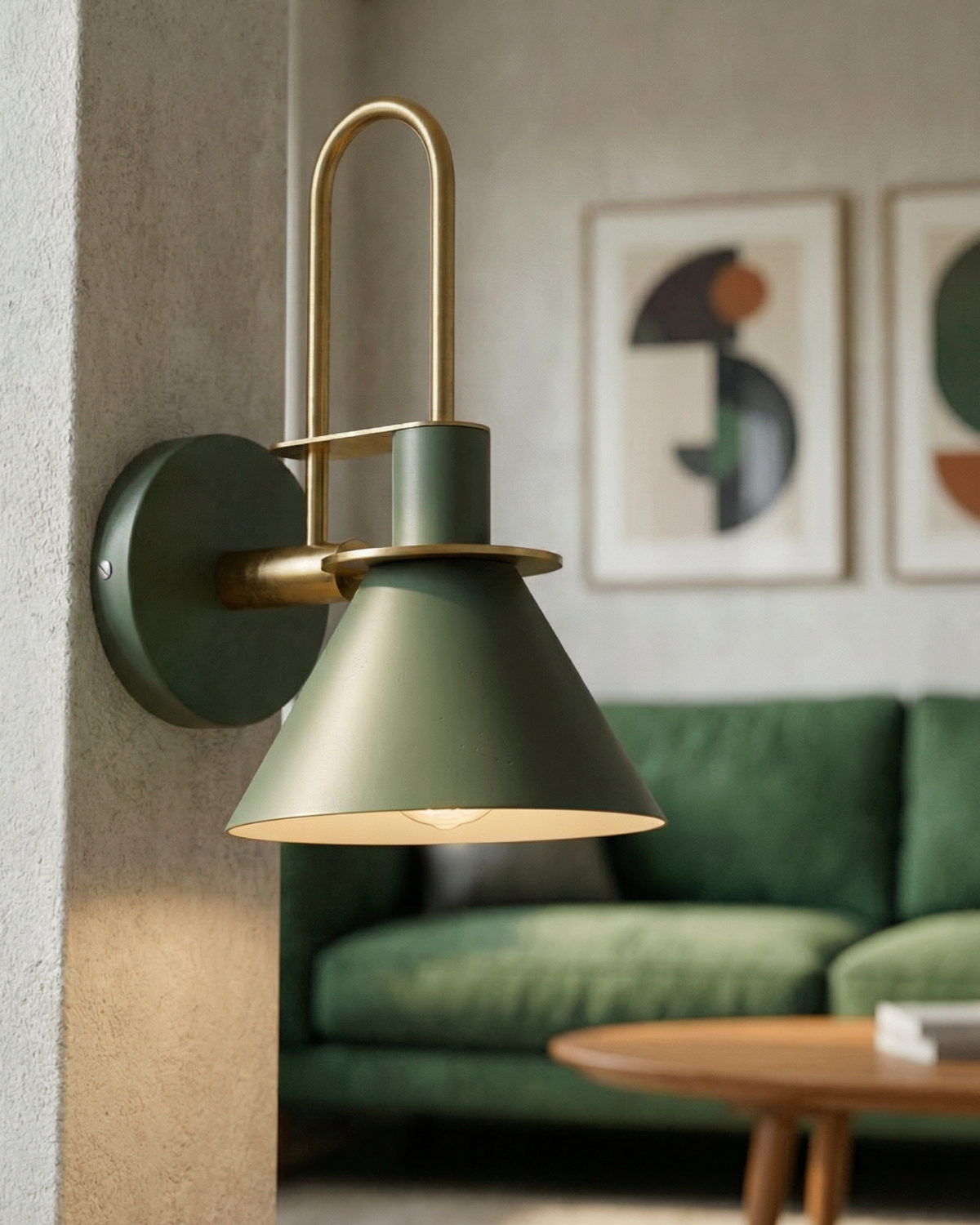 Moderne wandlamp van travertin en hout met warm wit licht – minimalistische design muurlamp voor woonkamer en slaapkamer | Sansoti