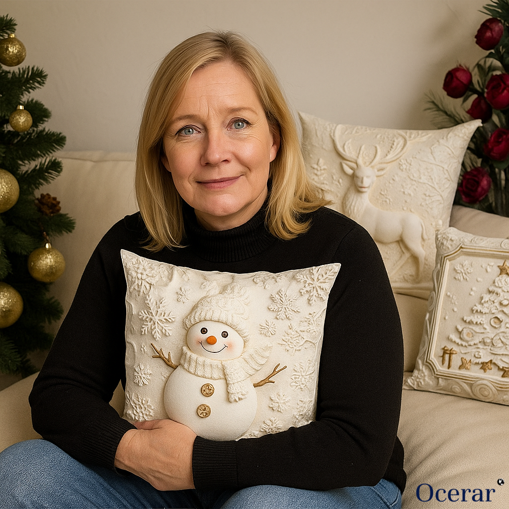 NordForm 4er-Set – Elegante Weihnachts-Kissenbezüge | 50% RABATT