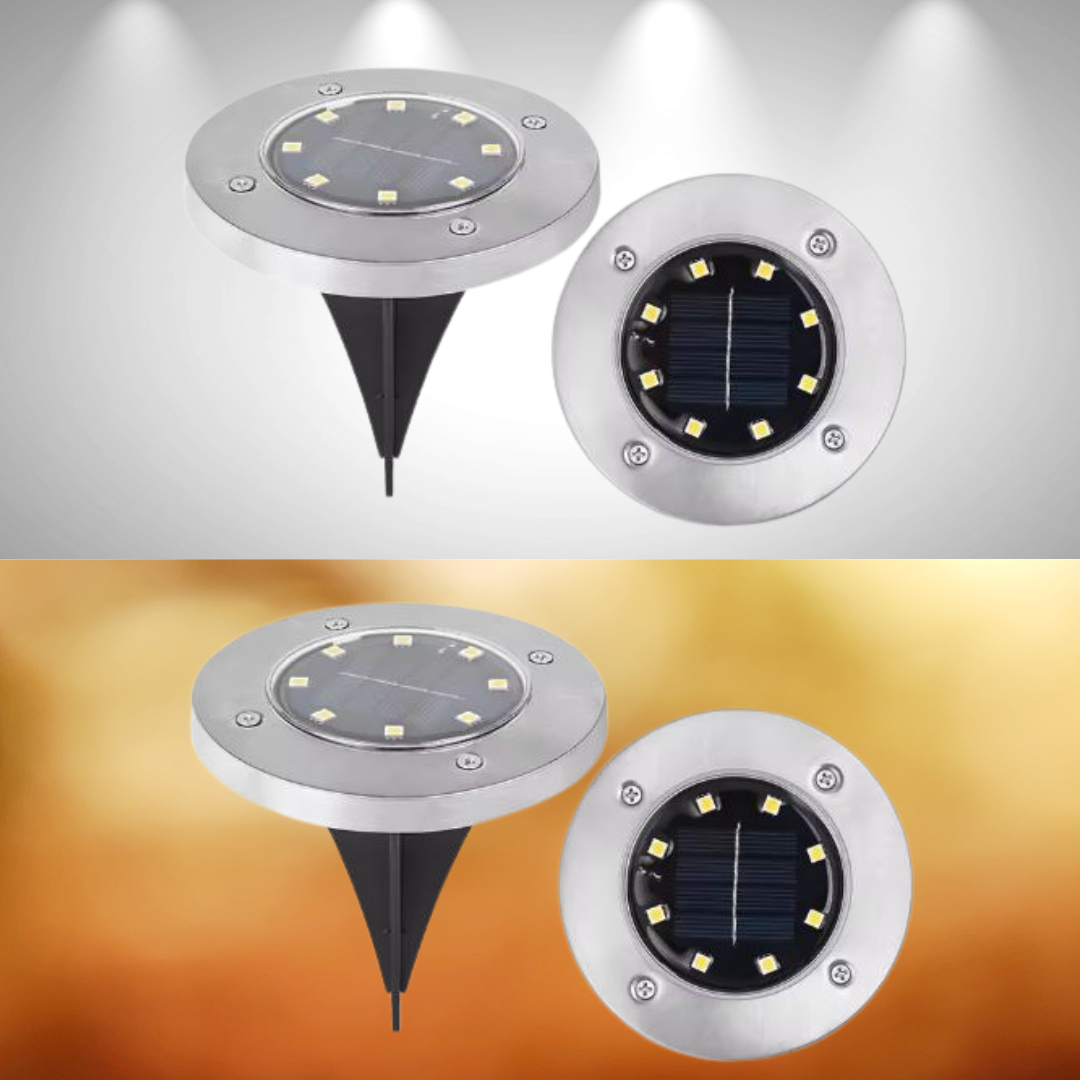Solar Garden Stake Lights 4-Pack – Wireless LED Pathway Markers for Yard & Lawn | Thomler