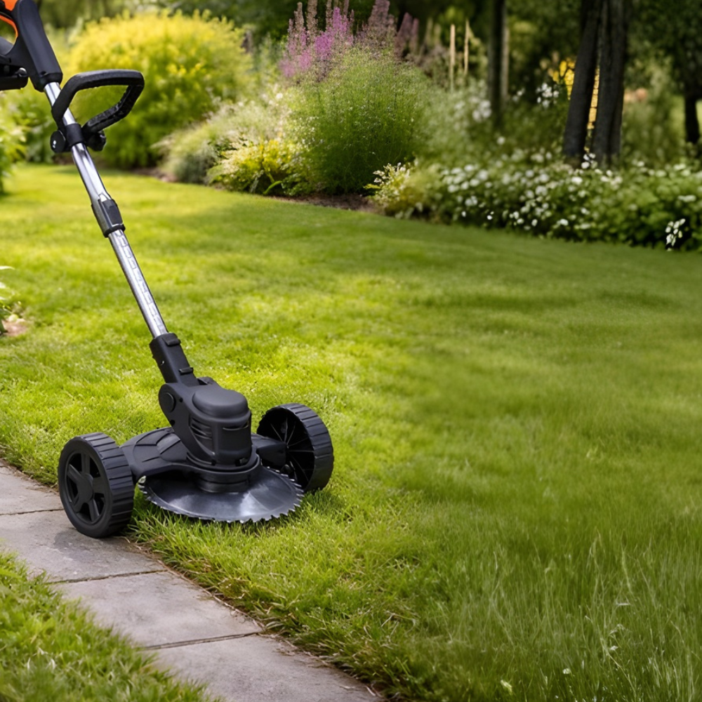 Cordless String Trimmer 3-in-1 21V Lithium-Ion Grass Edger Lawn Tool with 6-Inch Cutting Path for Yard Work & Garden Maintenance | Thomler