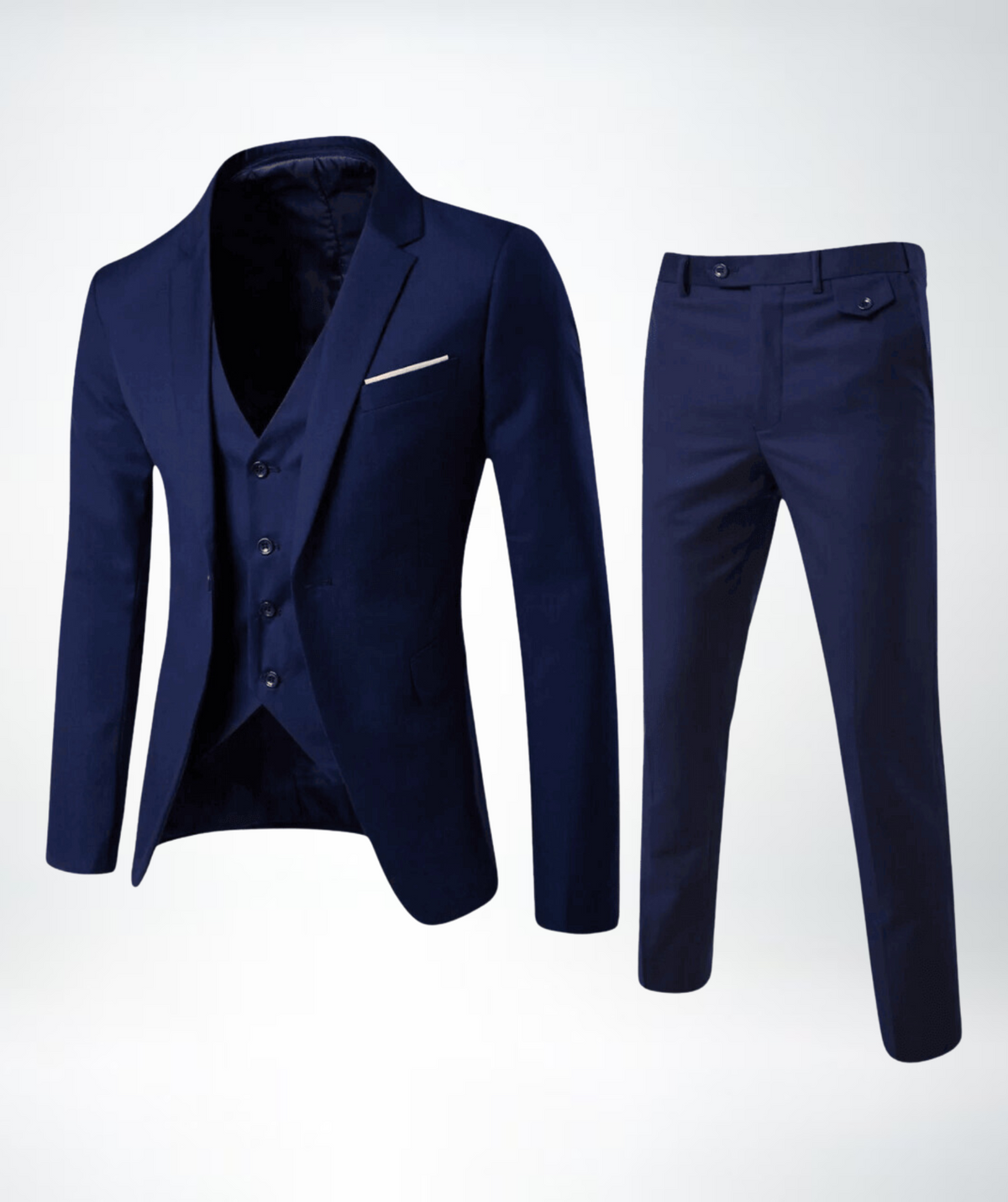 Complete Three-Piece Suit Set for Men – Jacket, Vest & Pants for Business, Weddings & Formal Occasions | Thomler
