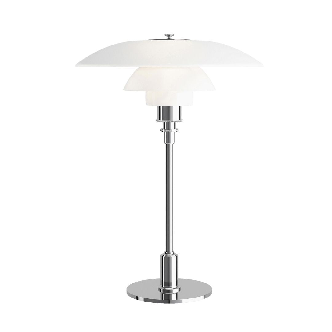 Glass Globe LED Table Lamp with Metallic Base – Modern Scandinavian Accent Lighting for Bedroom, Living Room, Office & Study | Thomler