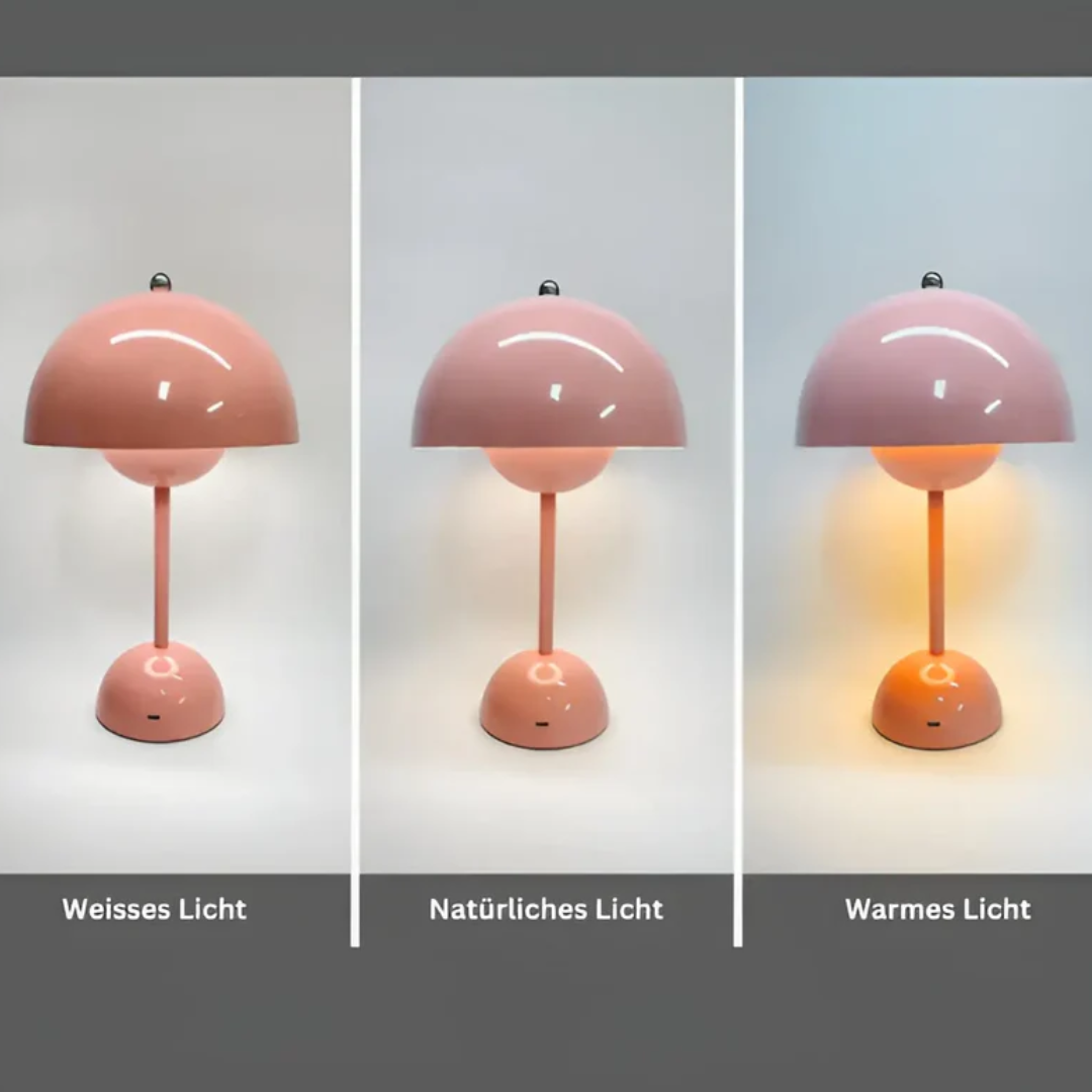 Cordless LED Table Lamp with Touch Control and Adjustable Color Temperature for Bedroom, Living Room & Patio | Thomler