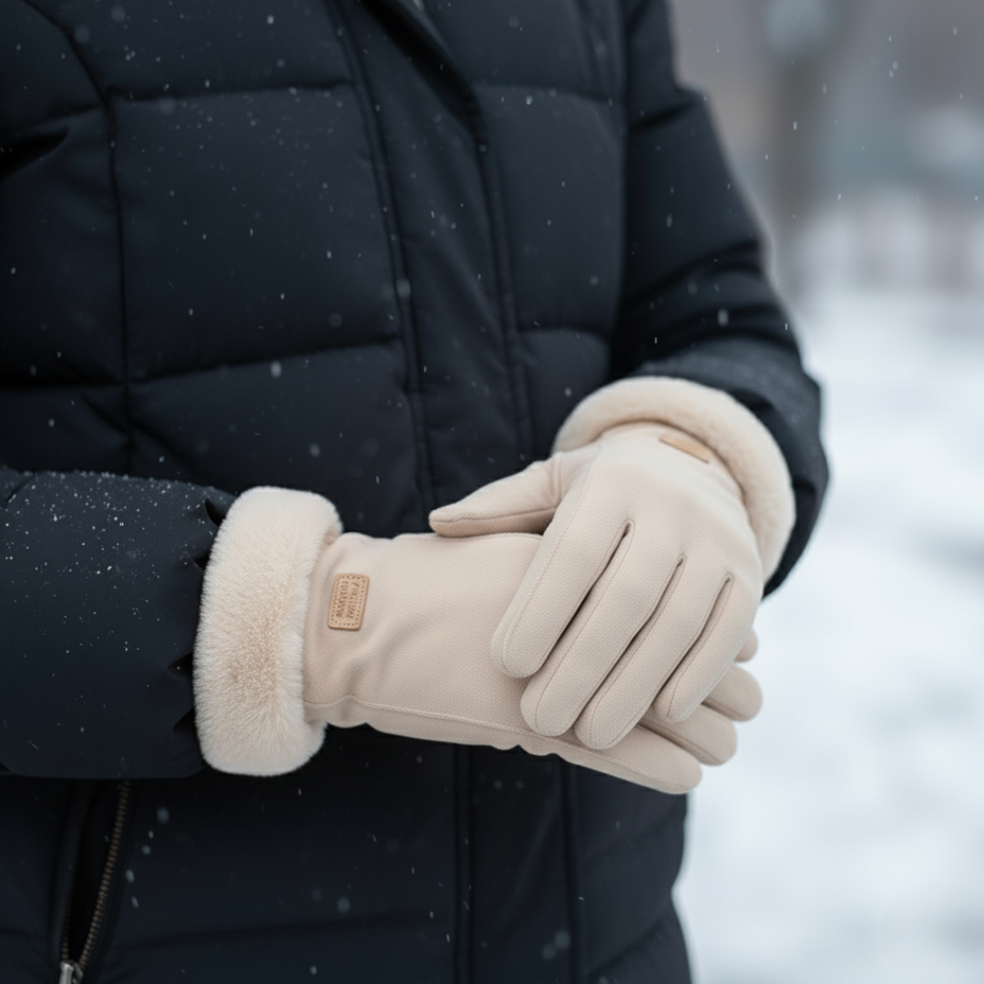 Touchscreen Winter Gloves with Plush Fleece Lining for Women – Cold Weather Texting Gloves | Thomler