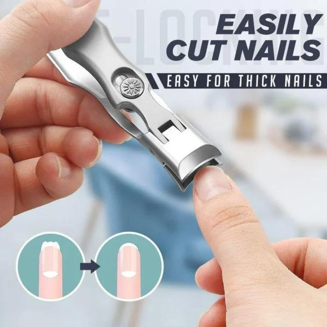 Professional Stainless Steel Nail Clipper Set with Catcher for Thick Nails, Toenails, Fingernails & Pet Claws | Thomler