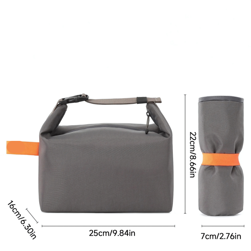 Insulated Lunch Bag Collapsible Food Cooler Tote with Carry Handle for Work School Picnic Meal Prep Adults Women Men Travel Portable | Thomler