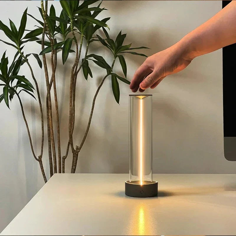 Touch-Activated Desk Lamp with 3 Brightness Levels – Compact Aluminum LED Light for Workspace & Bedside | Thomler