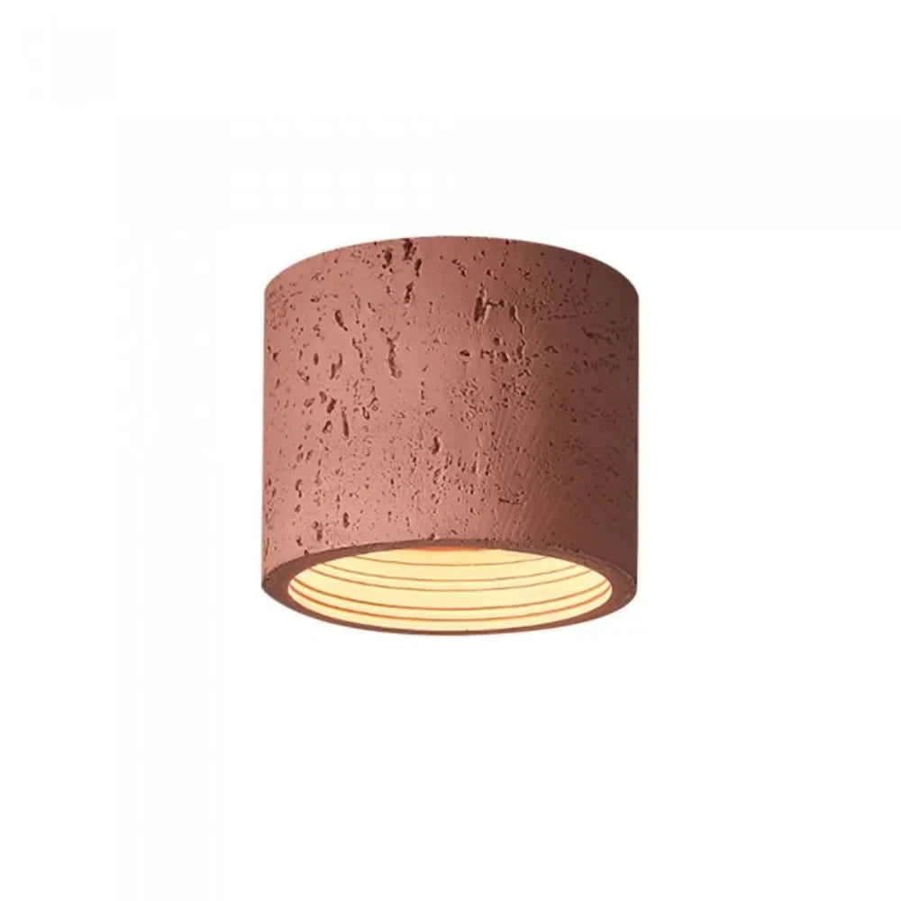 Ceiling Lamp Composite Cylindrical 12 in Soft Diffused Light Living Room Dining Area Ambient Lighting | Thomler
