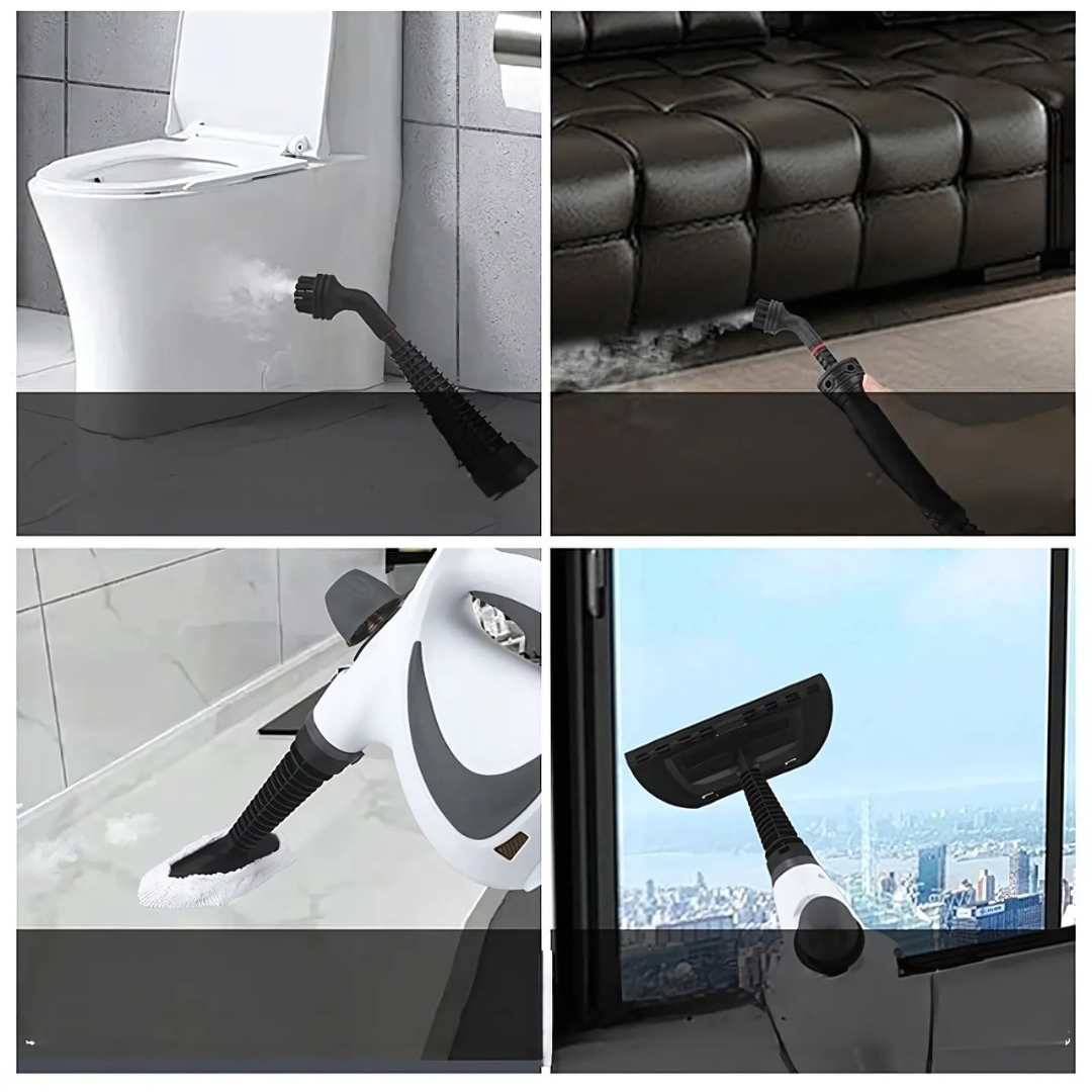 High-Pressure Handheld Steam Cleaner Kit for Home & Car – 900-1050W Multi-Surface Sanitizer with Accessories | Thomler