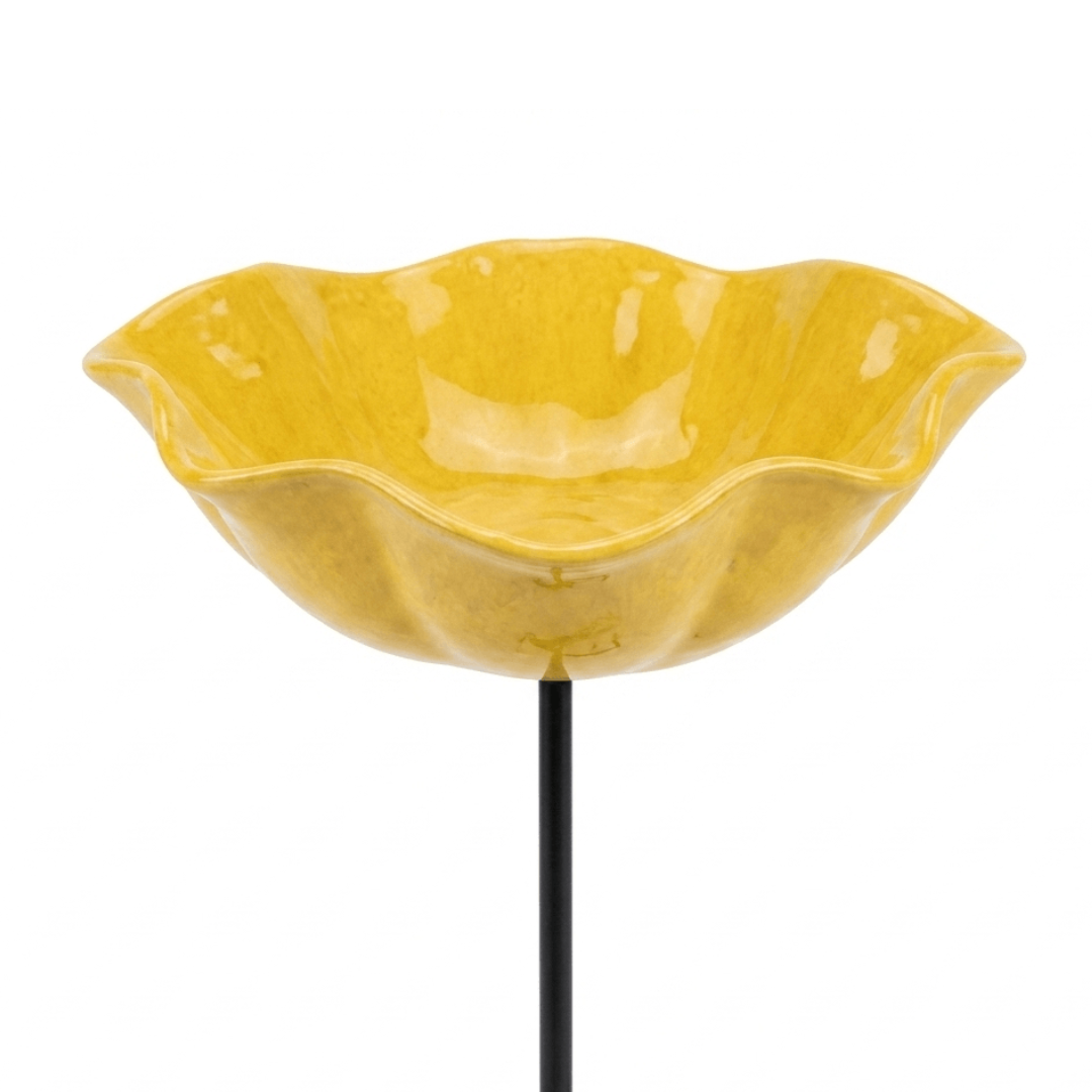 Flower-Shaped Bird Bath & Bee Watering Station Garden Stake for Hummingbirds Butterflies Pollinators Backyard Decor | Thomler