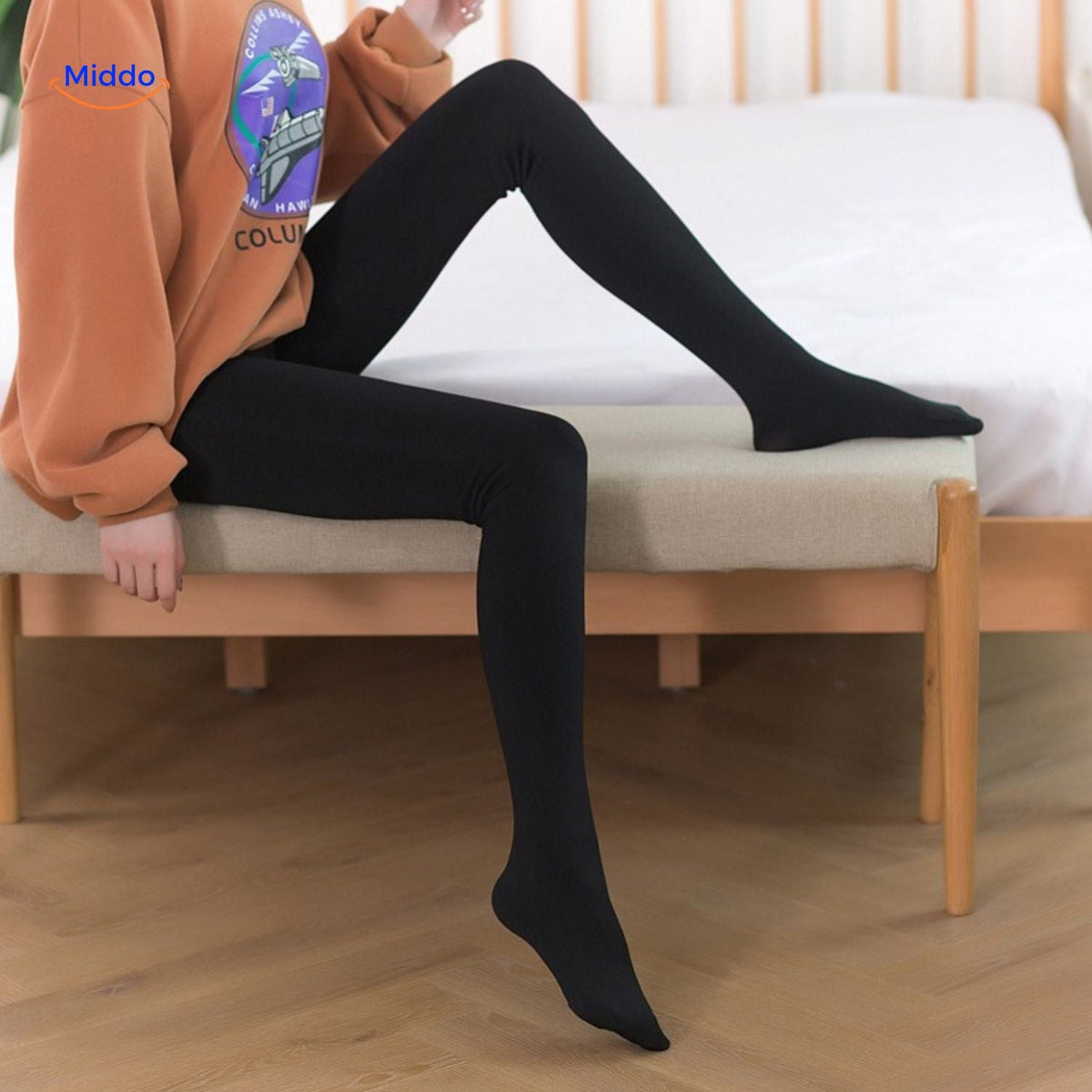 Insulated Tights with Plush Lining – Cozy Hosiery for Cold Weather Layering | Thomler