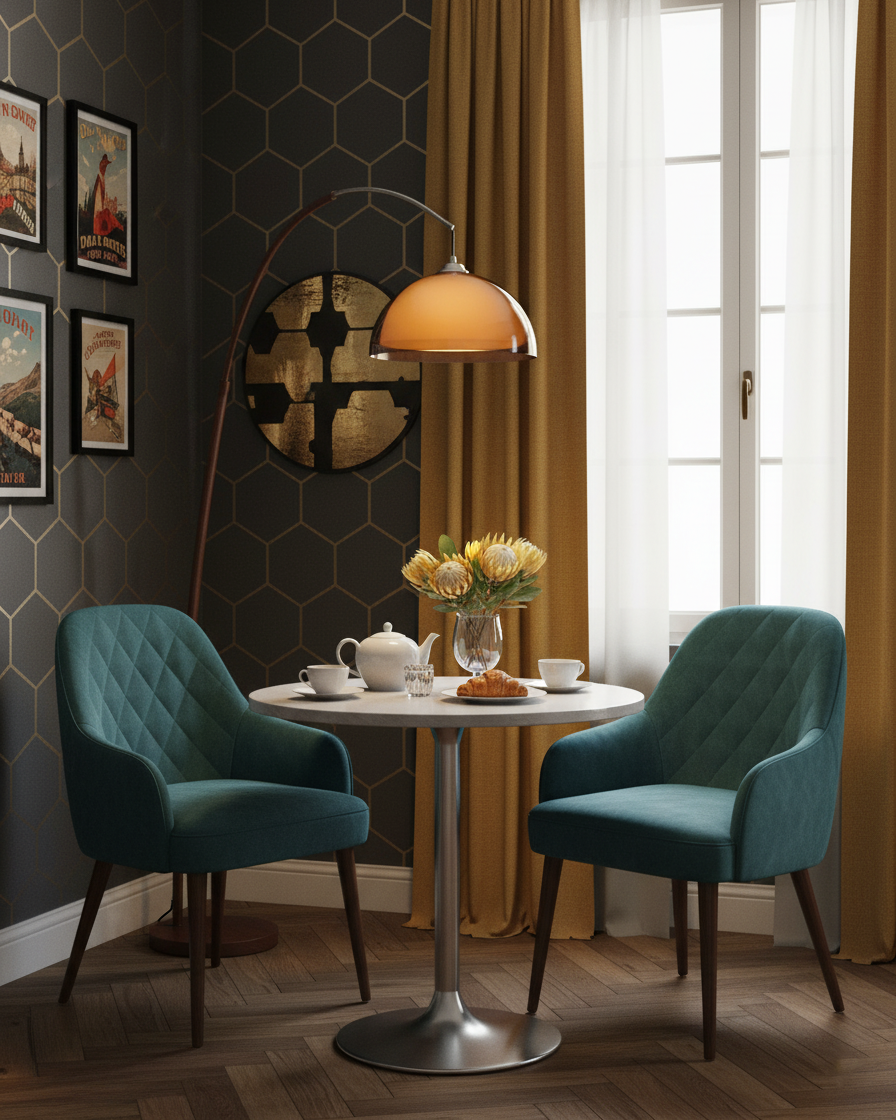 Floor Lamp Metal Arched 65 in Amber Dome Living Room Reading Modern Mid Century Lighting Adjustable Height | Thomler