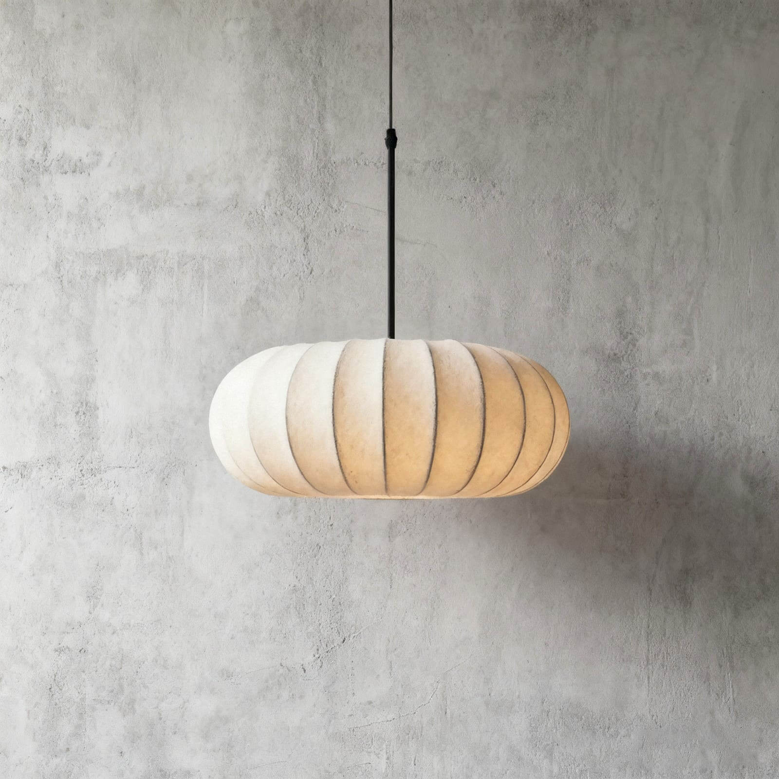 Pendant Light Silk 11.8 in to 19.6 in Warm Indoor Dining Living Room Lighting Decorative LED | Thomler