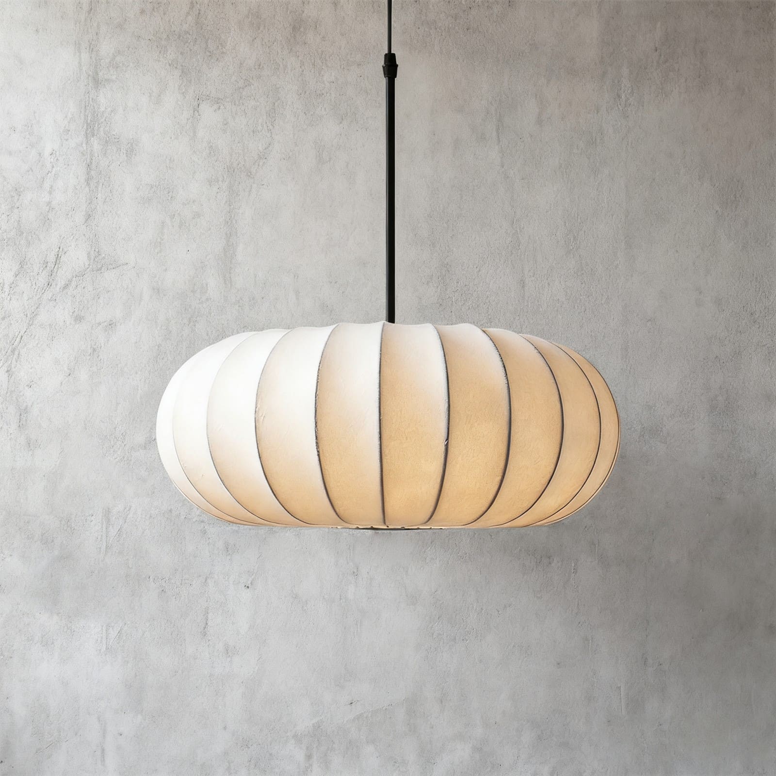 Pendant Light Silk 11.8 in to 19.6 in Warm Indoor Dining Living Room Lighting Decorative LED | Thomler