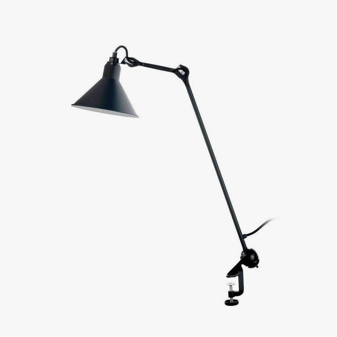 Desk Lamp Iron Adjustable Arm 8.3 in Clip On Black Task Lighting Workspace Reading Light Industrial | Thomler