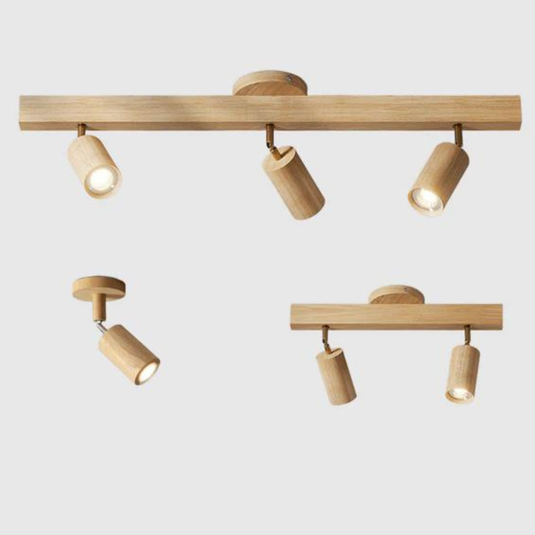 Timber-Style Directional Track Light – Ceiling Accent for Kitchen, Living Room & Hallway | Thomler