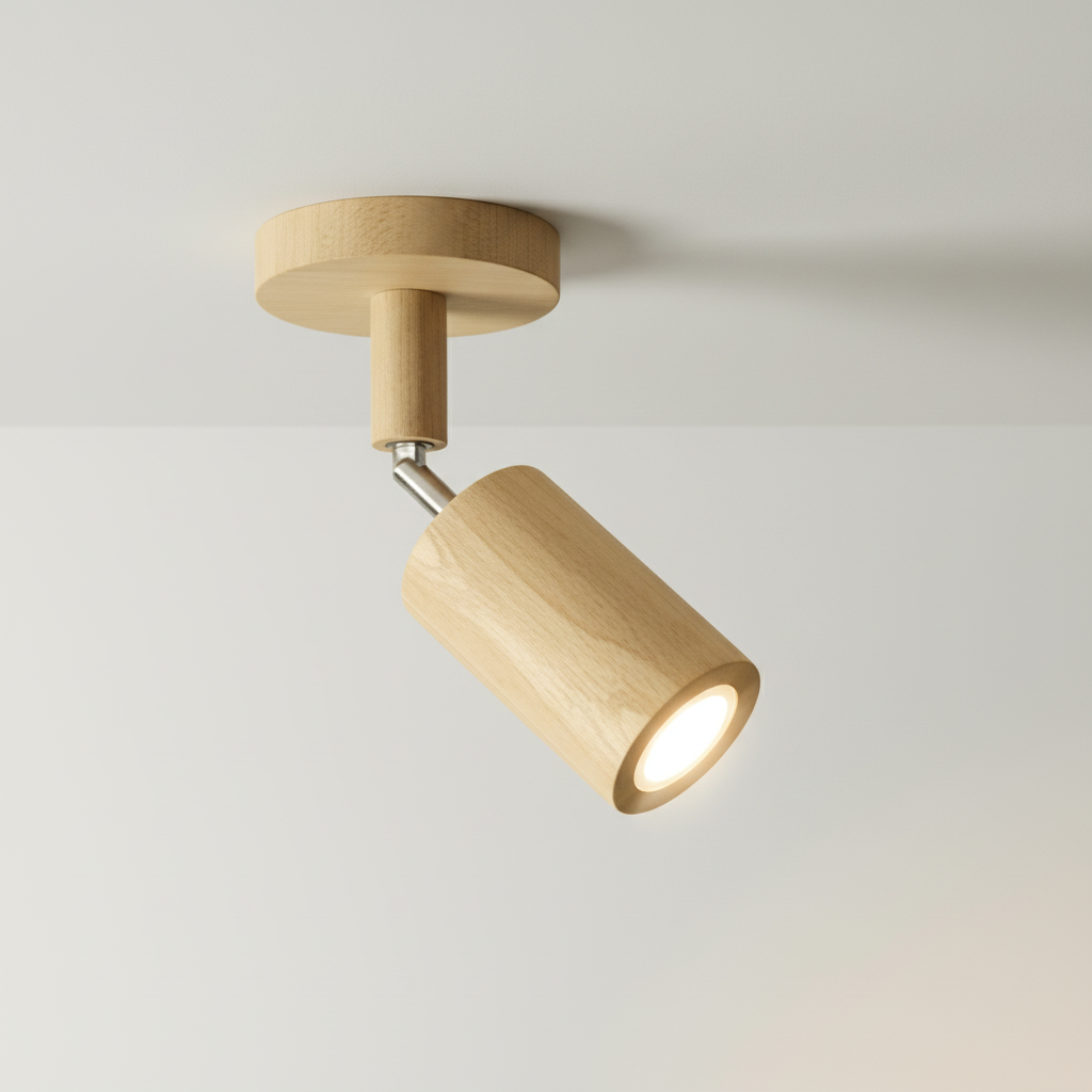 Timber-Style Directional Track Light – Ceiling Accent for Kitchen, Living Room & Hallway | Thomler