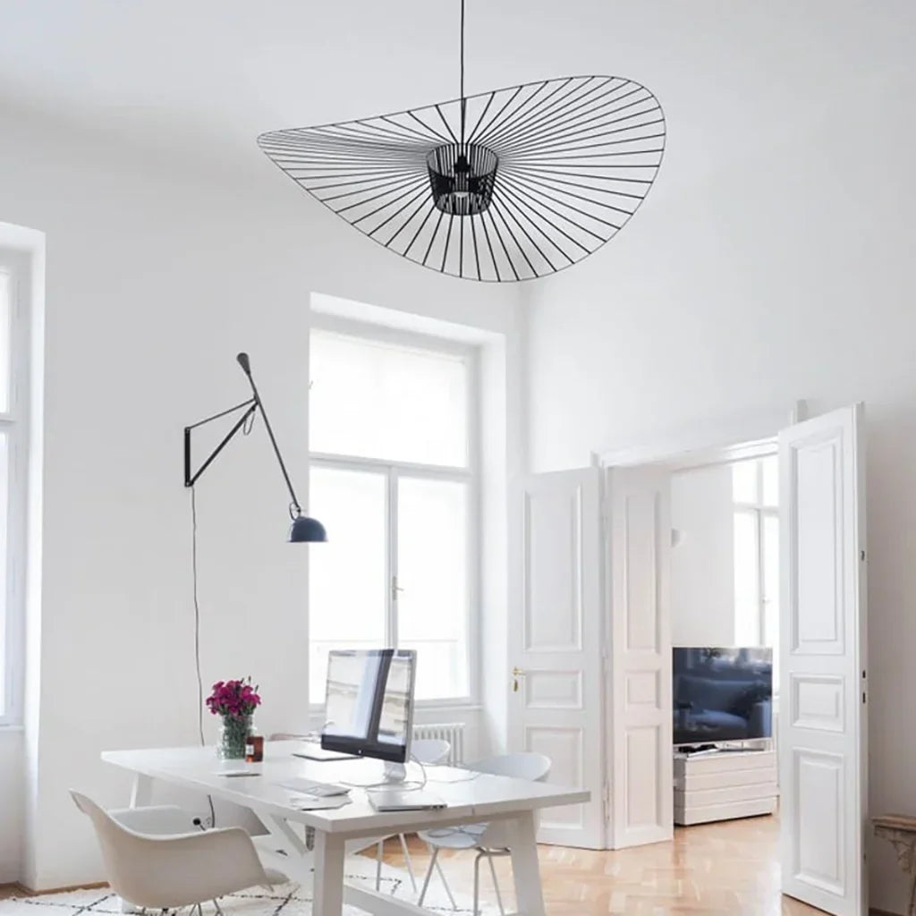 Pendant Light Metal Fibreglass 150.0 cm Adjustable Dining Room Kitchen Island Modern Hanging Ceiling Lamp | Thomler